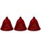 6.5" Musical Lighted Red Bells Christmas Décor Set
